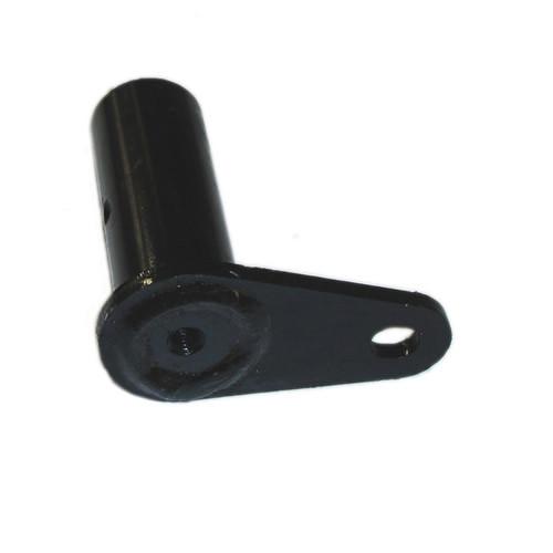 Pin ø30x83mm - 50cc, a black cylindrical metal piece with a hole, designed for Dhollandia tail lifts, suitable for commercial trailers.