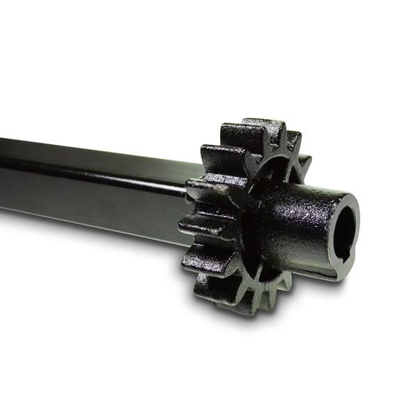 Gear wheel female 102mm, black metal auto part for Dhollandia Tail Lifts, featured in Nationwide Trailer Parts Ltd's high-quality trailer components collection.