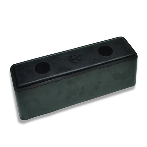 Heavy Duty Buffer, 242mm x 80mm x 90mm, featuring holes for mounting. Ideal for commercial trailers, ensuring durability and reliability in heavy-duty applications.