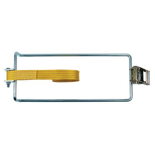 Underframe Complete with a 2.5m strap and ratchet buckle, featuring a yellow strap and metal frame, ideal for commercial trailer applications.